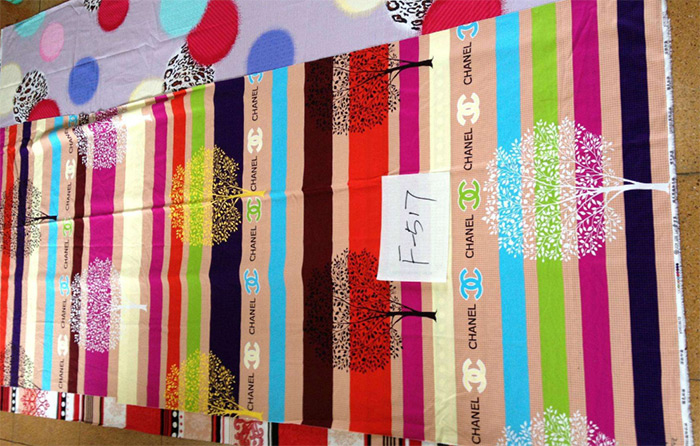 (圖:紡織印染成品展示)